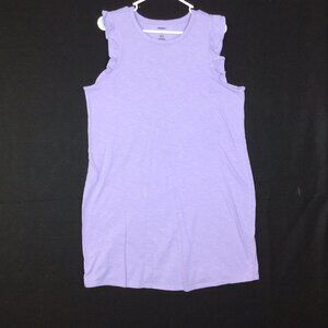 Sonoma Dress L Sleeveless Ruffled Lavender Knee Length Pullover